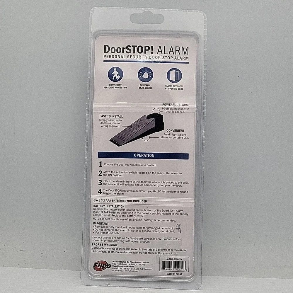 NIP Flipo Personal Security Door Stop‎ Alarm